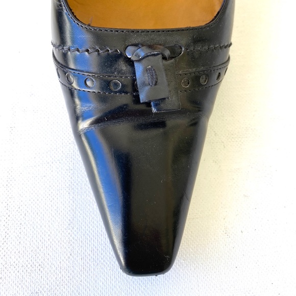 Gucci Classic Mid-Heel Black Leather Pump - Picture 4 of 9